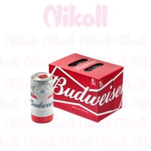 BUDWEISER 269ML X 6 UNIDADES - Bebidas Alcohólicas - Distribuidora Nikoll