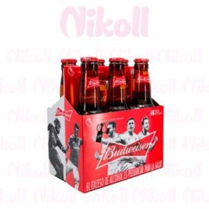 BUDWEISER 250ML X 6 UNIDADES - Bebidas Alcohólicas - Distribuidora Nikoll