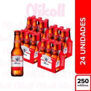 BUDWEISER 250ML X 24 UNIDADES - Bebidas Alcohólicas - Distribuidora Nikoll