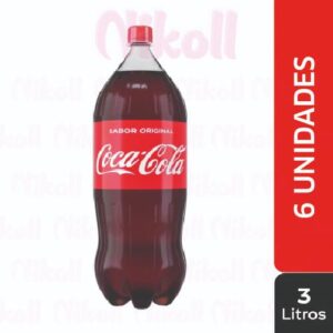 COCA COLA 3L PACA X 6 UNIDADES - Bebidas Hidratantes - Distribuidora Nikoll