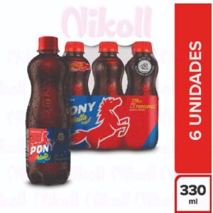 PONY MALTA PET 330 ML X 6 UNIDADES. - Bebidas Hidratantes - Distribuidora Nikoll