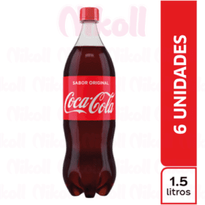 COCA COLA 1.5L MEDIA PACA X 6 UNIDADES - Bebidas Hidratantes - Distribuidora Nikoll