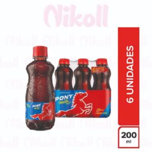 PONY MALTA MINI PET 200ML X 6 - Distribuidora Nikoll