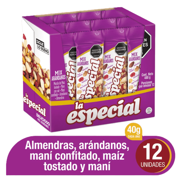 MANI ARANDA MIX 40 GR X12 UNIDADES