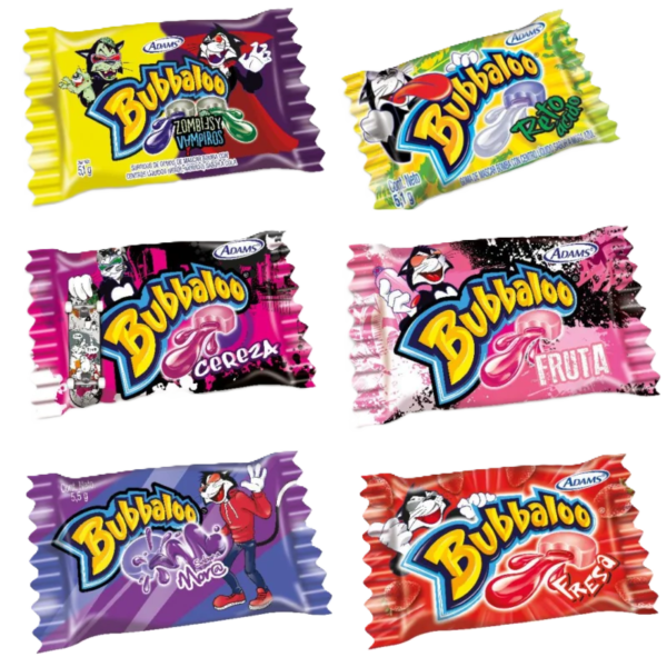 CHICLE BUBBALOO SURTIDO CAJA X47 UNIDADES