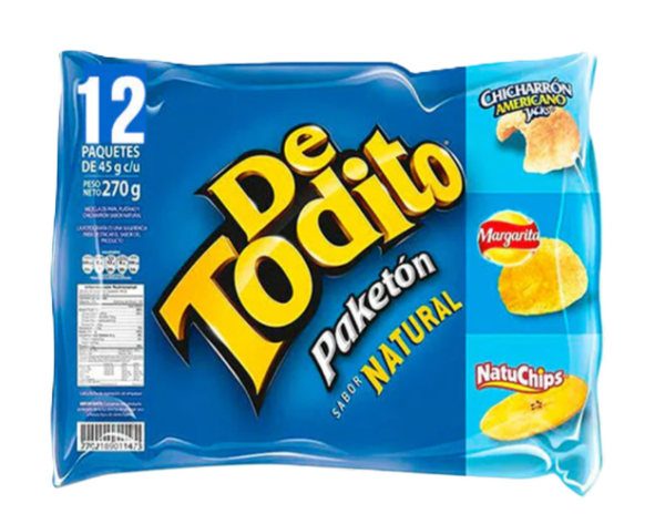 DETODITO NATURAL 50G X12 UNIDADES