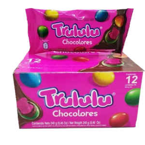 TRULULU CHOCOLORES ROSA X12 UNIDADES