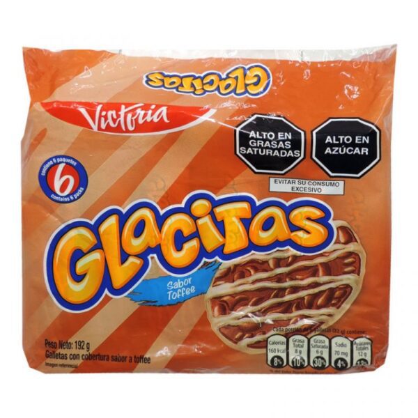 GALLETAS GLACITAS TOFFE X6 UNIDADES