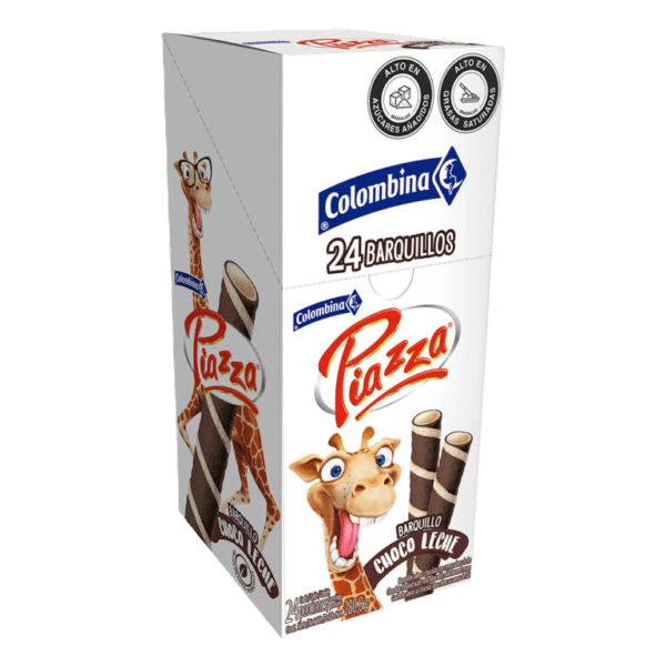 PIAZZA JIRAFAS CHOCO LECHE X24 UNIDADES