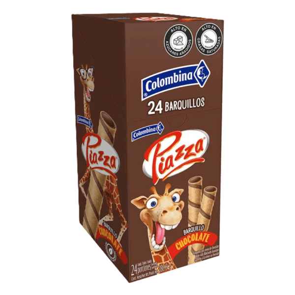 PIAZZA JIRAFAS CHOCOLATE X24 UNIDADES