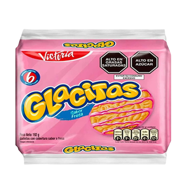 GALLETAS GLACITAS FRESA X6 UNIDADES