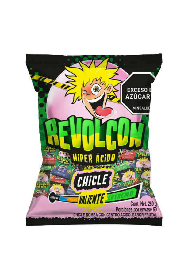 REVOLCON CHICLE ACIDO X50 UNIDADES