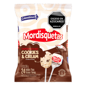 MORDISQUETAS MASTICABLE COOKIES AND CREAM X24 UNIDADES
