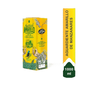 AGUARDIENTE AMARILLO DE MANZANARES LITRO TETRAPACK