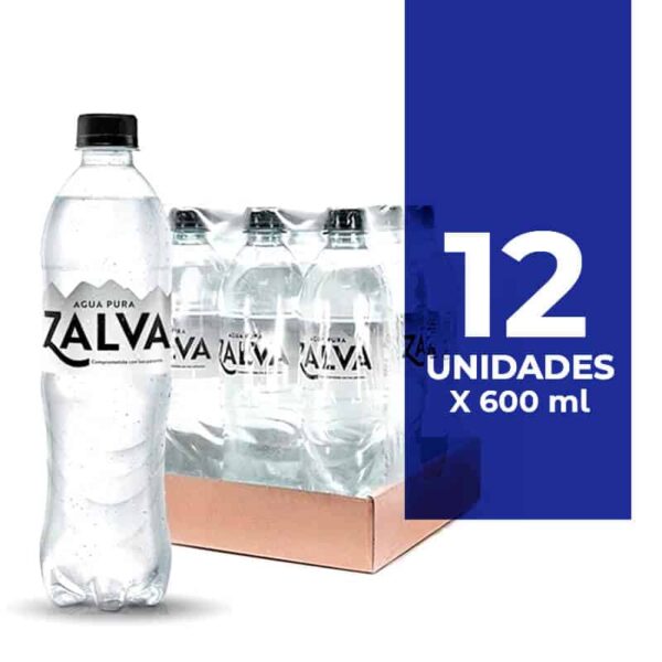 AGUA ZALVA 600ML X 12 UNIDADES