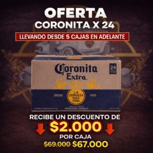 ¡PROMOCIÓN! CORONITA 210ml CAJA X 24 UNIDADES (COMBO X 5 CAJAS)